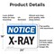 Signmission Radiation & Laser Sign, 18 in H x 24 in W, Aluminum, Rectangle OS-2PACK-NS-A-1824-L-19084 - alternate 5